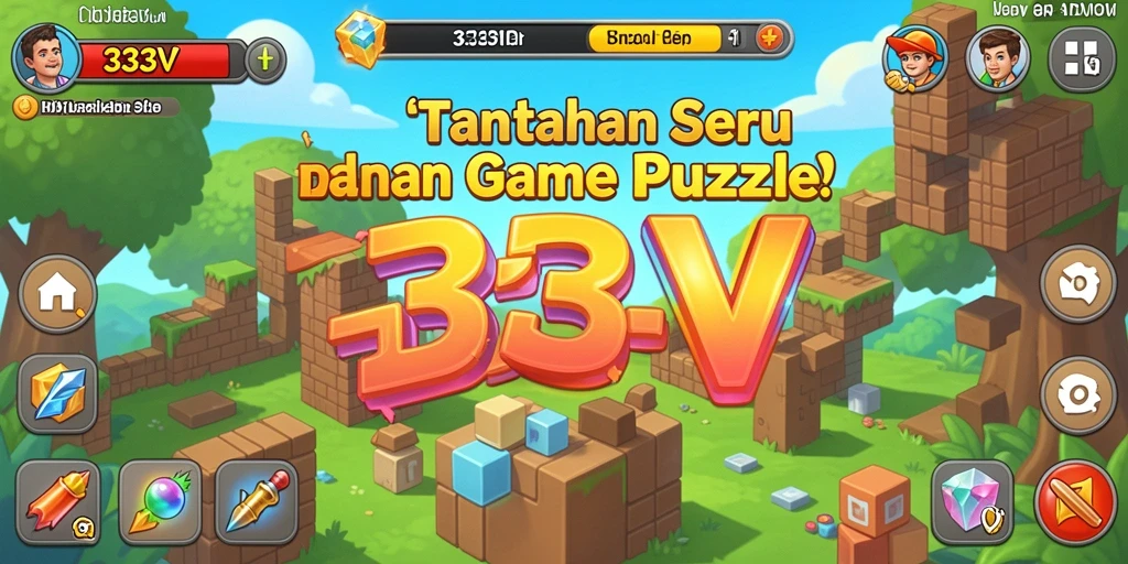 Tampilan gameplay menantang dalam game Puzzle 333V.