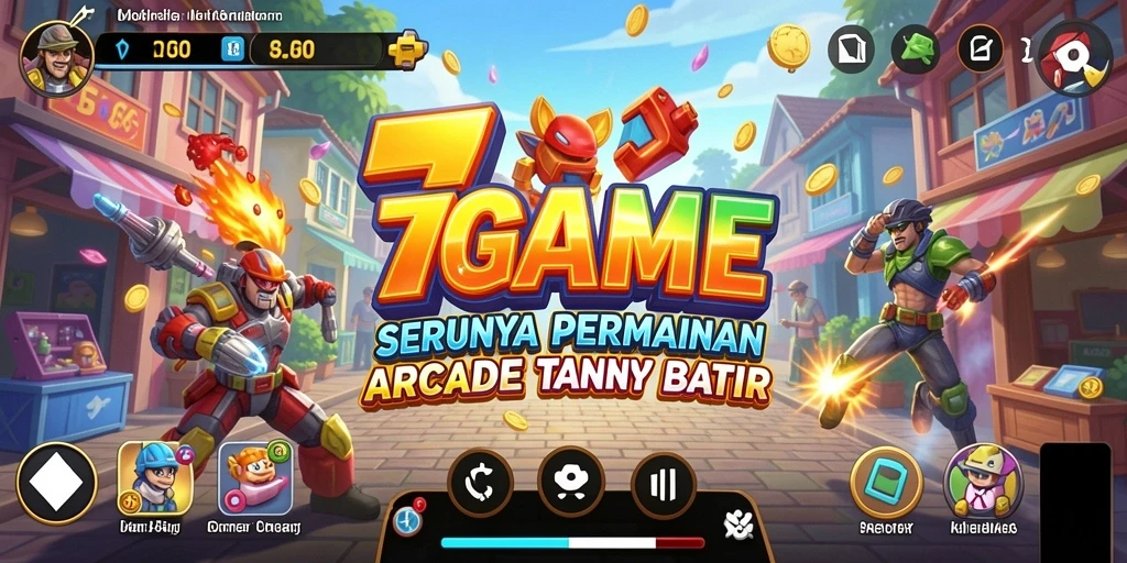 Tampilan gameplay yang seru dan penuh aksi di 7GAME.