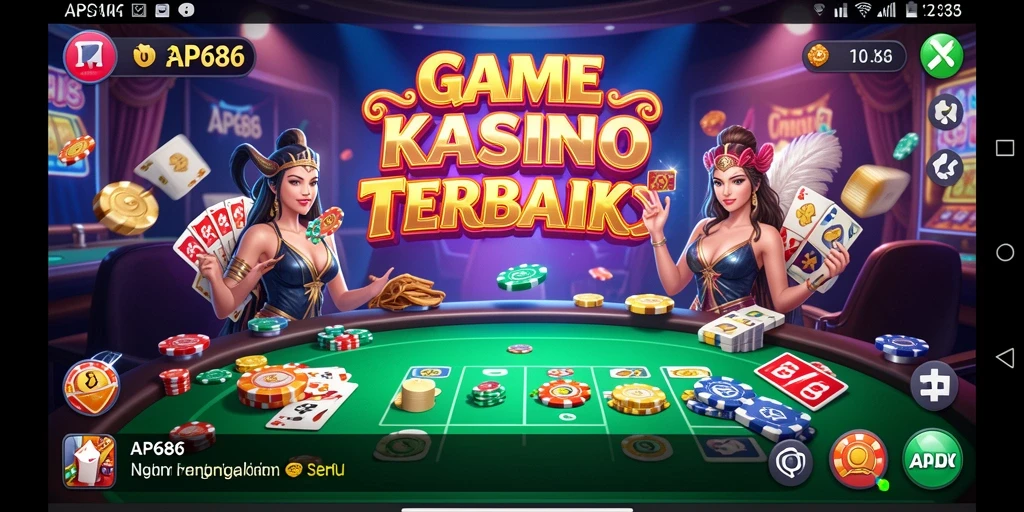 Screenshot gameplay AP686 menampilkan keseruan permainan Kasino.