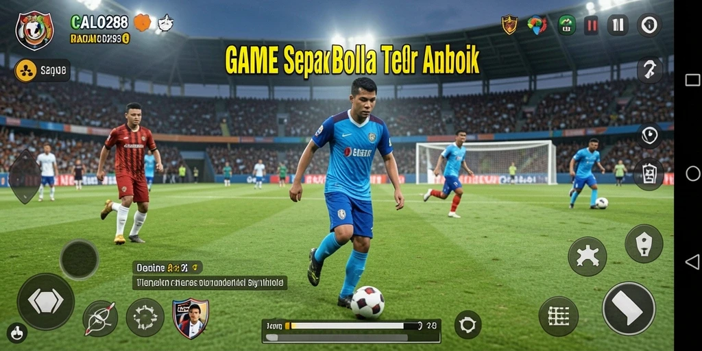 Tampilan gameplay seru di CALO288 dengan aksi sepak bola yang mendebarkan.