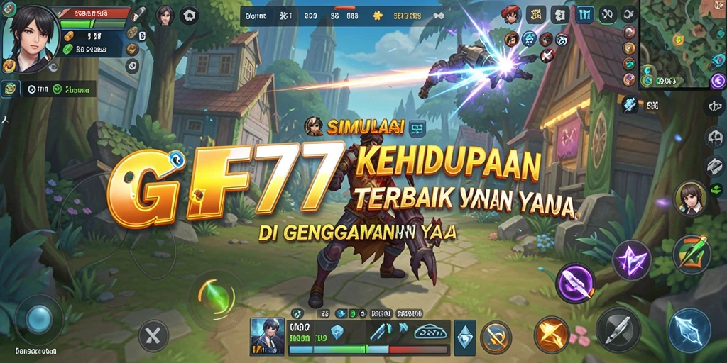 Screenshot gameplay GT777 yang menunjukkan kehidupan sehari-hari yang dinamis.
