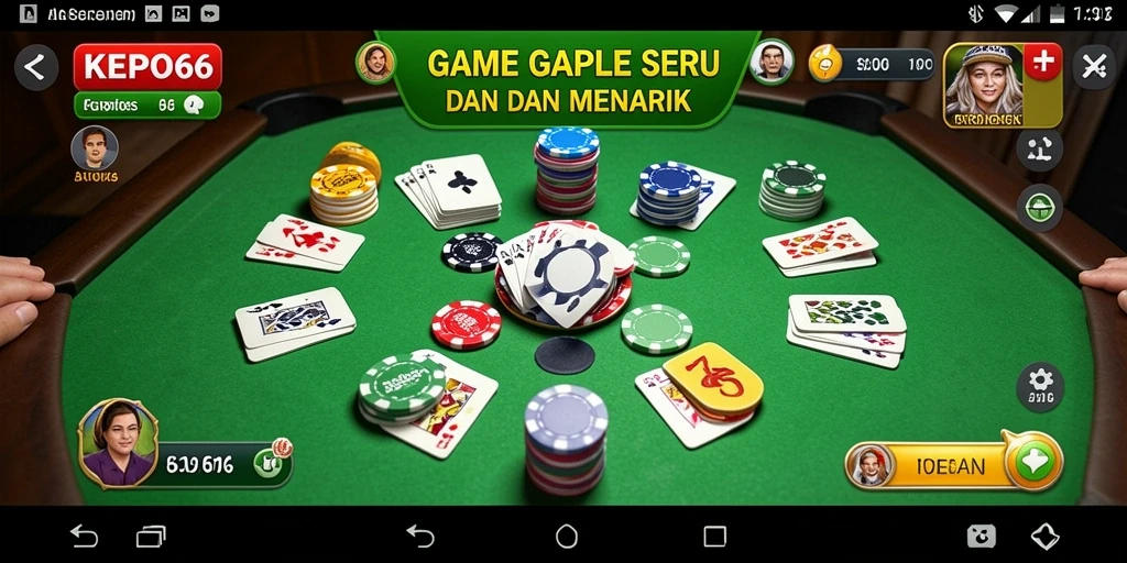 Gameplay Gaple yang seru dan interaktif di KEPO66.