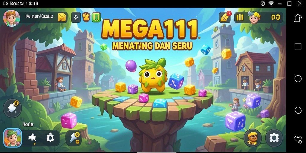 Tampilan gameplay MEGA111 yang menantang dengan puzzle menarik.