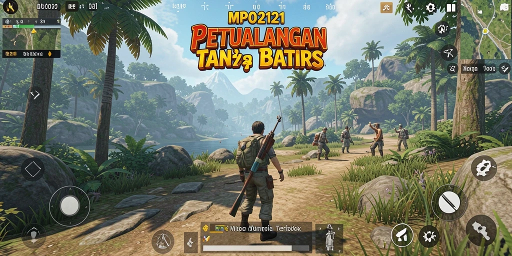 Tampilan gameplay MPO2121 yang menampilkan keindahan dunia terbuka.