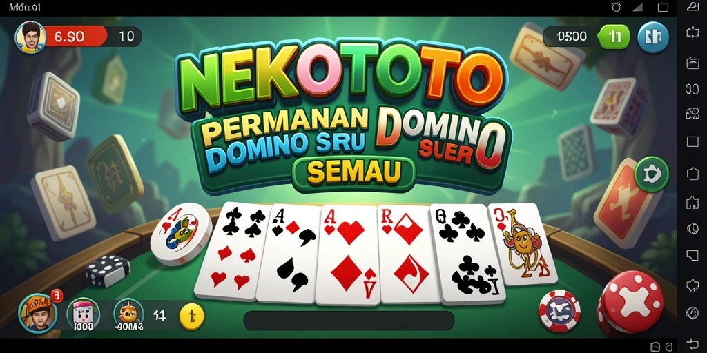 Tangkapan layar NEKOTOTO menampilkan momen seru saat bermain Domino.