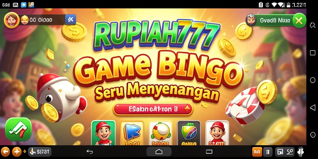 Screenshot gameplay Bingo RUPIAH777 yang seru dan menarik.
