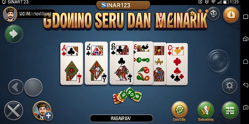 Screenshot gameplay seru dari SINAR123 saat bermain Domino.